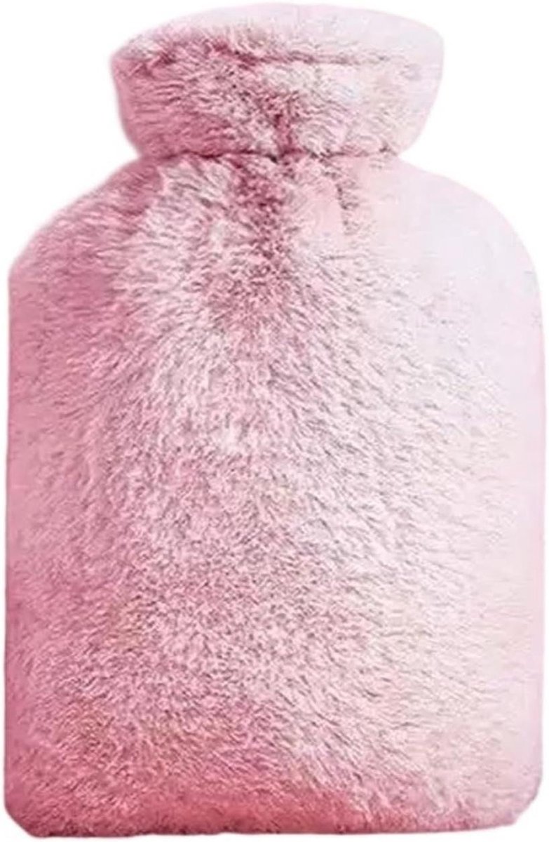Warmwaterkruik Zacht - Warmtezak - Comfort Warmte - Verwijderbare Hoes - 1000 ml - Roze