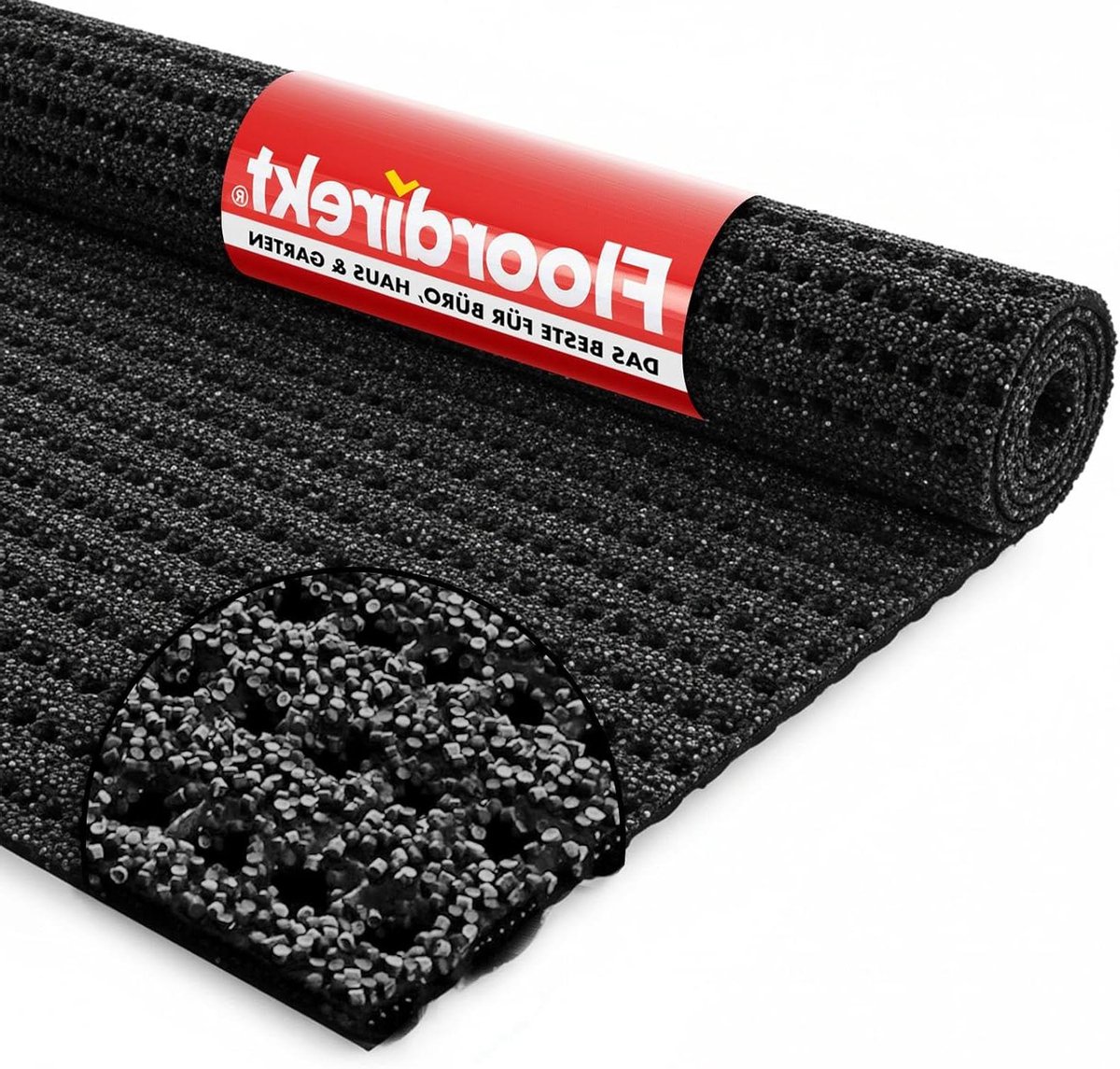 Anti-slip mat - Veiligheidsvloer - Gladheid tegengaan - Granulaat coating - 120 x 1000 cm - Antraciet