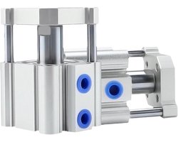 Luchtcilinder Dubbele Werking - Geleiderstang Cilinder - Industriële Automatisering - Compact Ontwerp - 50 mm Boring - null