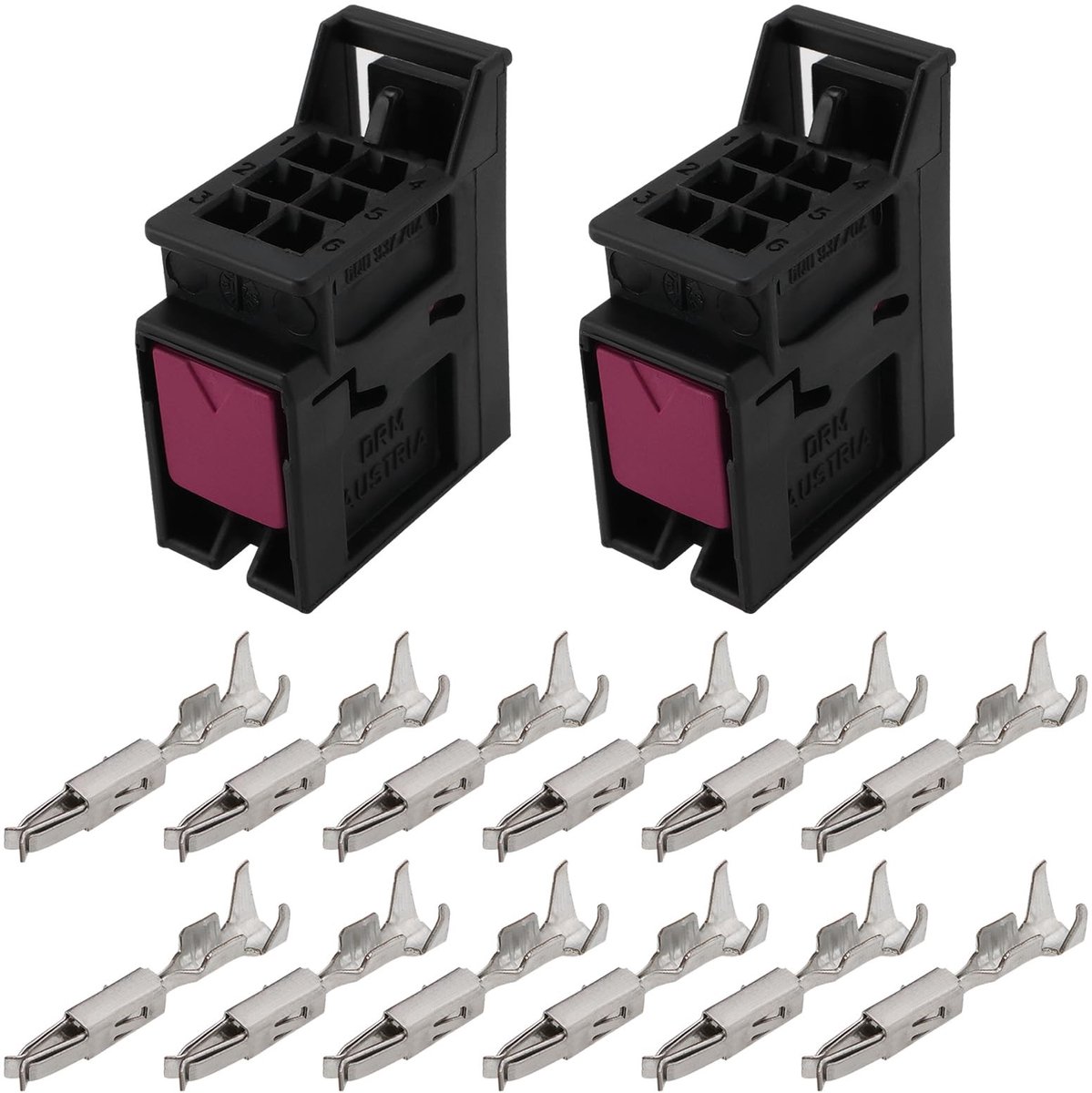 ONF3 - Achterlicht Connector - 6 Pin Plug - Betrouwbaar en duurzaam - Kunststof en metaal - Geschikt voor Audi A1 en Q3 - Voor reparatie en verv...