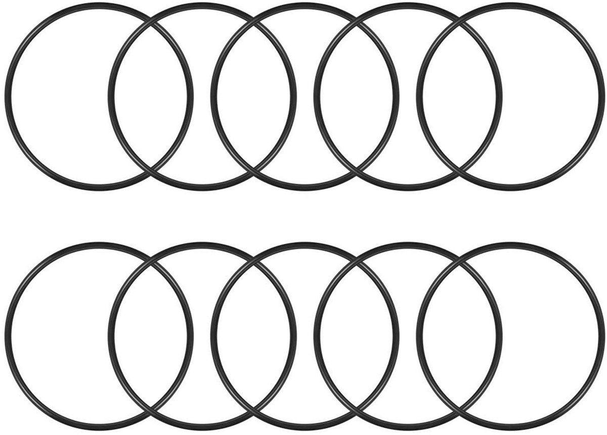 ONF3 - Nitrilrubber O-Ringen - Afsluitingsring - 120mm Buitendiameter - 10St - Robuust en Duurzaam - Geschikt voor Loodgieterswerk en Auto Repar...
