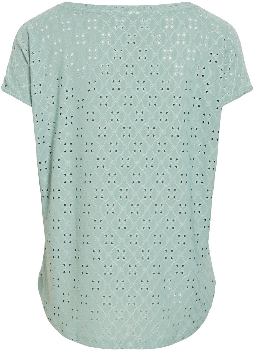 VILA - VIKAWA S/S O-NECK TOP/KA - Dames - Blouses