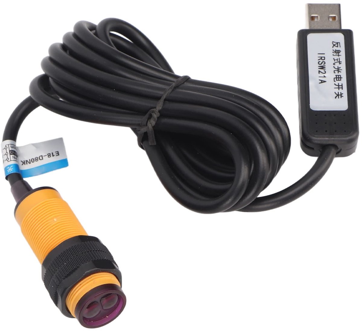 aladdien - USB-reflecterende Foto-elektrische Schakelaar - Gaming en Kantoor - Gebruiksvriendelijk Ontwerp - Mechanische Apparatuur - Infraroodsenso...