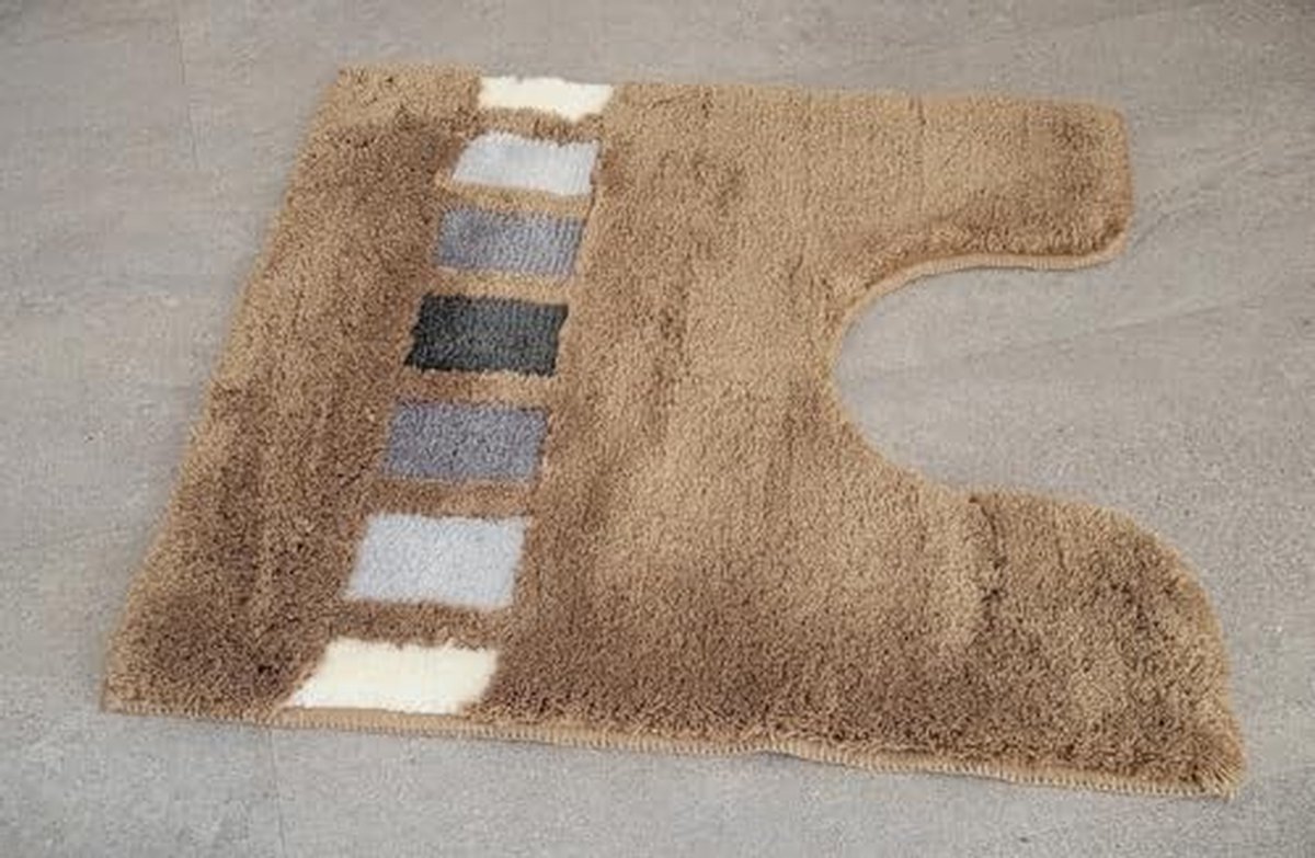 WC-mat met Uitsparing 55 x 55 cm - Antislip en Sneldrogend