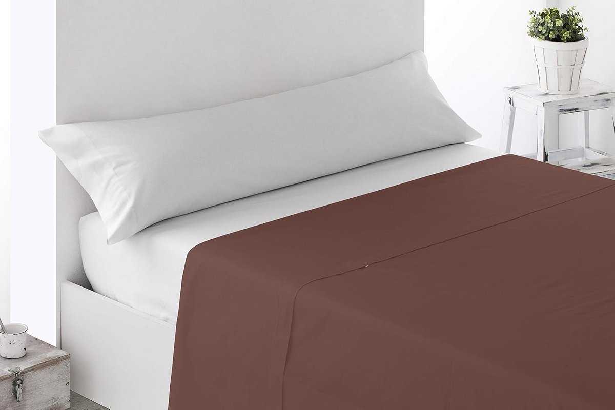 Zacht Oranje Bovenlaken Katoen Polyester Anti-Pilling 270x160 cm voor Bed 90 cm
