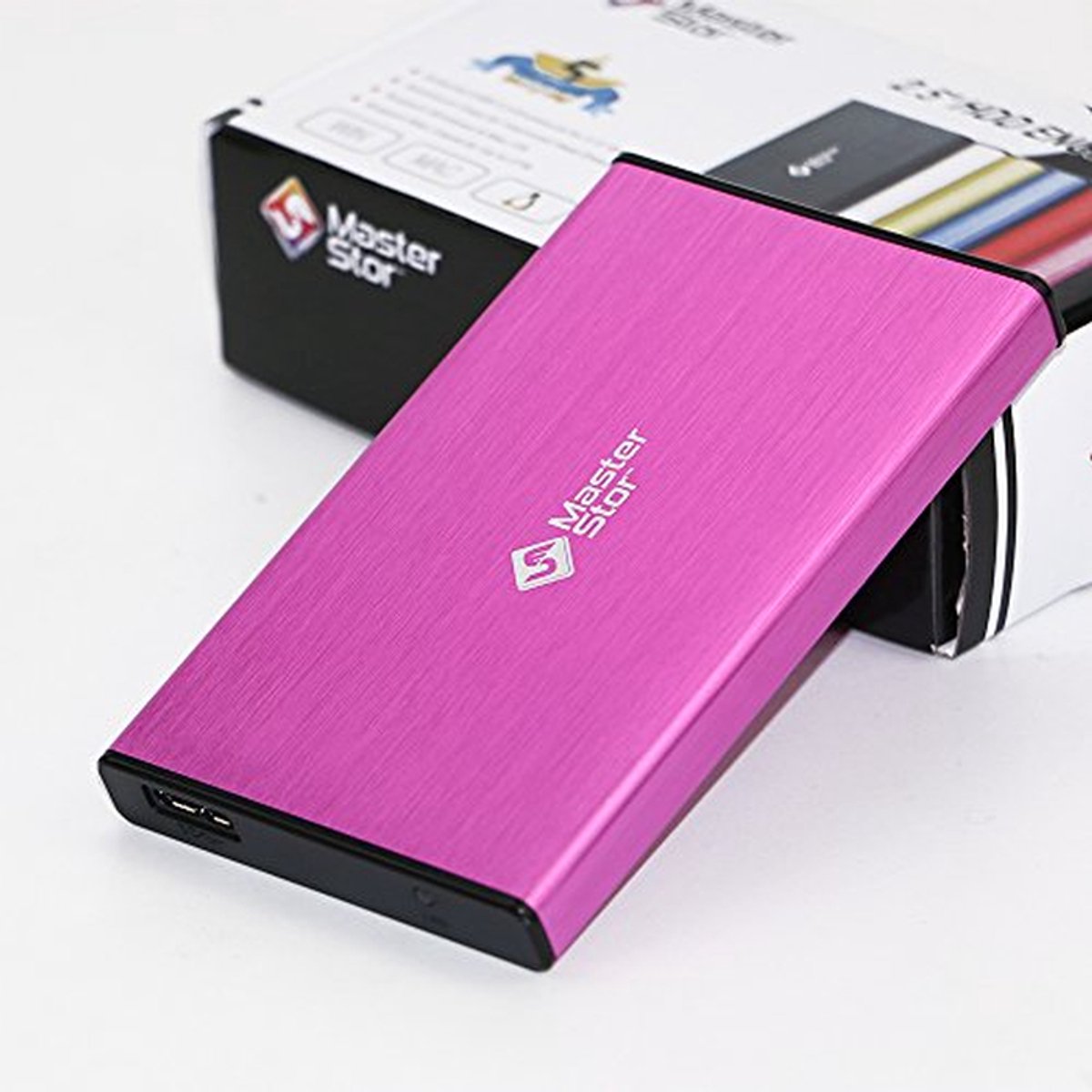 80 GB Draagbare Externe Harde Schijf - USB 3.0 SATA Supersnelle 2,5 Inch voor Laptop - 1 Jaar Garantie - Roze
