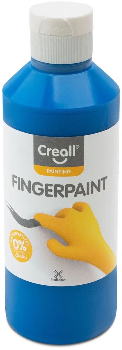 Creall vingerverf conserveringsvrij blauw - 250ml