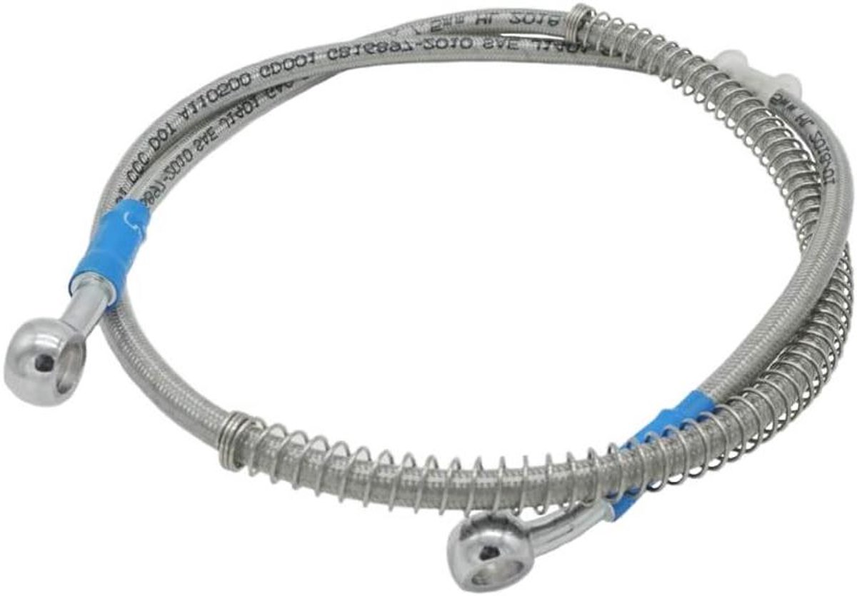 Universele remslang - Hydraulische leiding - Motoronderhoud reparatie - Gevlochten staal - 1000 mm - Zwart