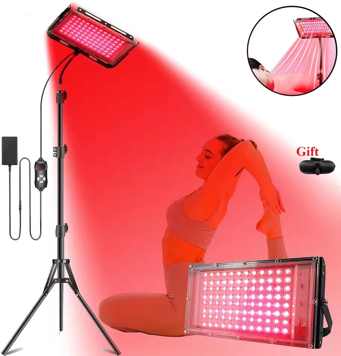 Lifero Red Light Therapy voor Spieren & Gewrichten - Huidverjongingsapparaat - Rood Licht Therapie - Lichttherapie - Infrarood