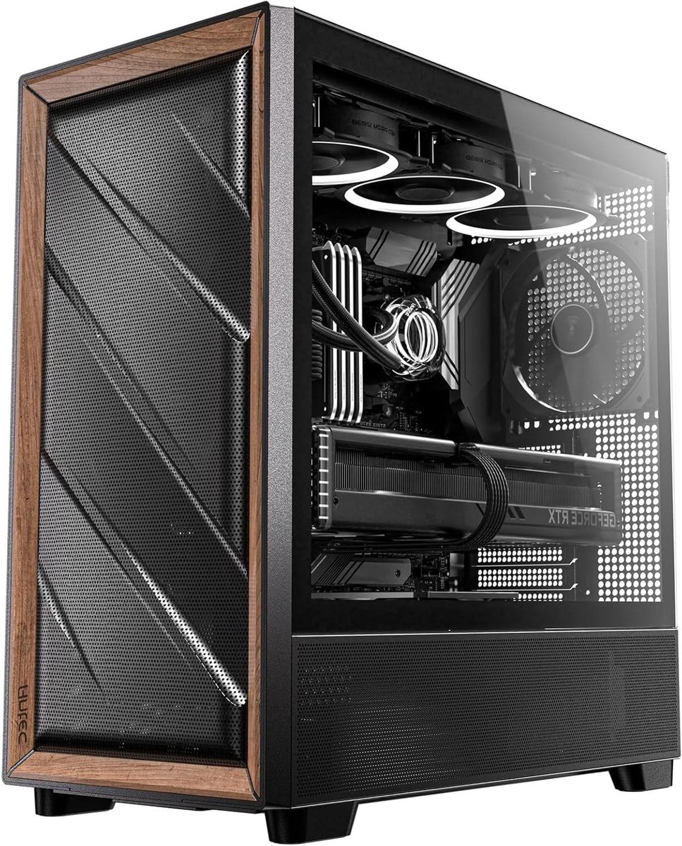 Computer Behuizing - PC Kast - Componenten Beschermen - Hoge Luchtstroom - Mid Tower - Mat Zwart