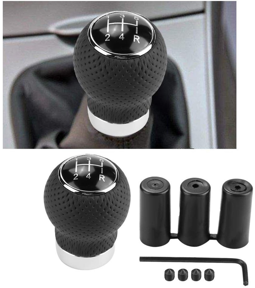 ONF3 - 6 Speed Universele Auto Pookknop - Versnellingspook Accessoires - Luxe uitstraling - Ergonomisch ontwerp - Handcomfort - Geschikt voor 5 ...