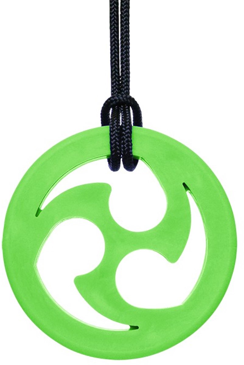 ARK Therapeutic kauwsieraad Ninja Star limegroen XT - sensorisch speelgoed.