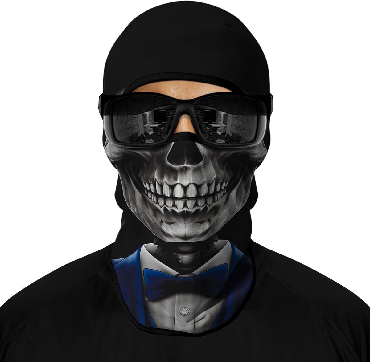 3D Skull Print | Ademend en Multifunctioneel Gezichtsscherm voor Buitenactiviteiten en Motorrijden