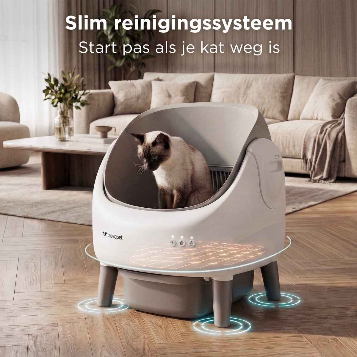 TrevoPet Air - Automatische Kattenbak met App thumbnail 3