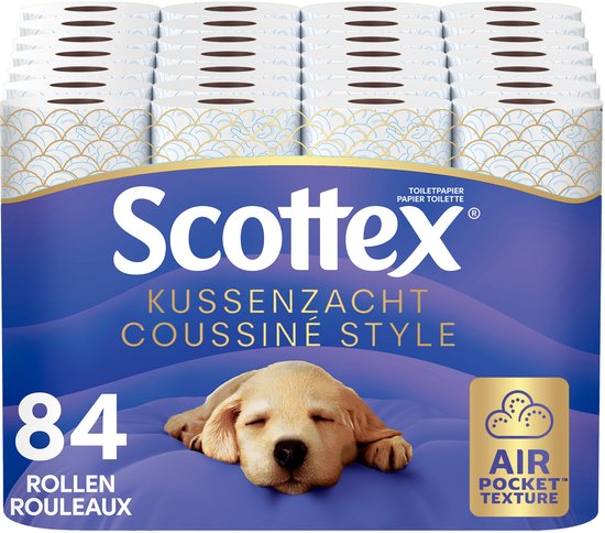Scottex toiletpapier - Kussenzacht Design wc papier - 84 rollen