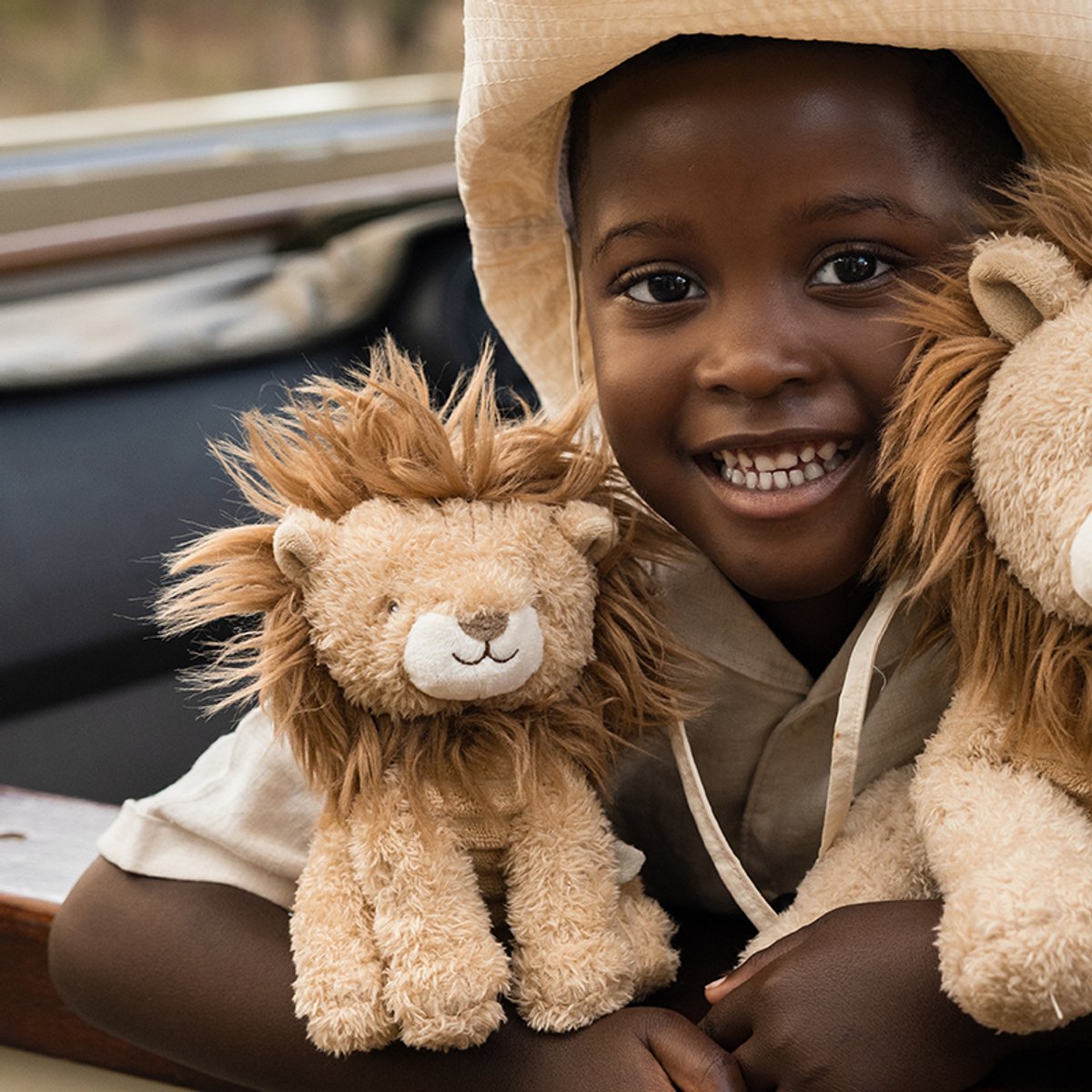 Little Dutch Safari Friends Knuffel Leeuw - 17 cm — afbeelding 2