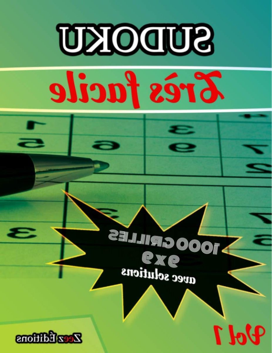 Sudoku 1000 Grilles - Logisch Spel - Tegen Verveling - Inclusief Oplossingen - 21.59 x 1.73 x 27.94 cm