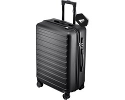 NOHRD Koffer 70L - 62x39x25 cm - Reiskoffer Medium met Spinner Wielen - Lichtgewicht - Trolley - Cijferslot - Zwart