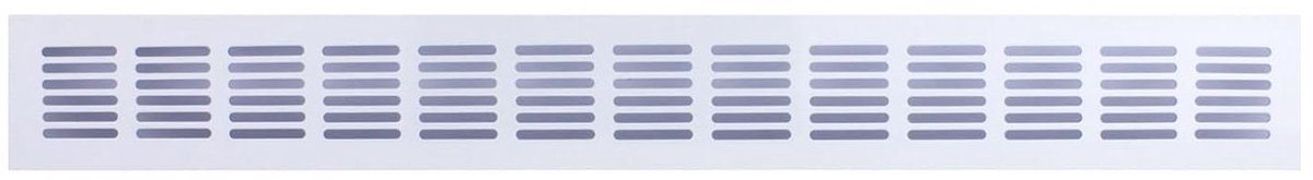 Ventilatierooster Aluminium - Afdekrooster Uitlaatrooster - Luchtcirculatie Verbeteren - Geperforeerde Aluminium Plaat - 60 mm 500 mm - Wit