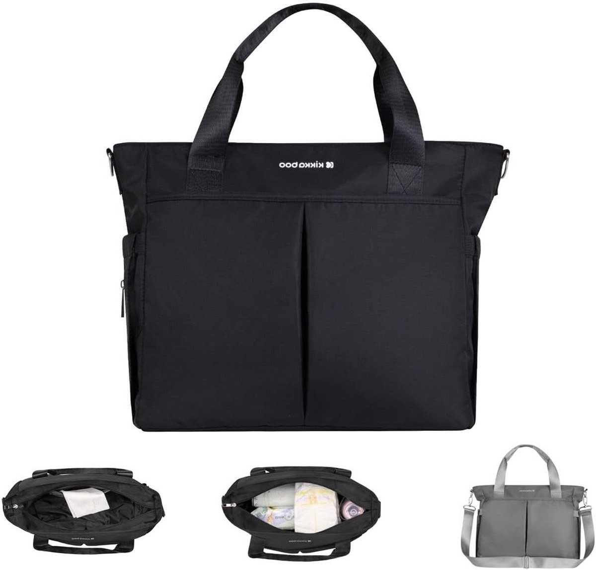 Luiertas - Baby tas Verzorgingstas - Baby spullen meenemen - Waterdicht met clips - 15 x 35 x 43 cm