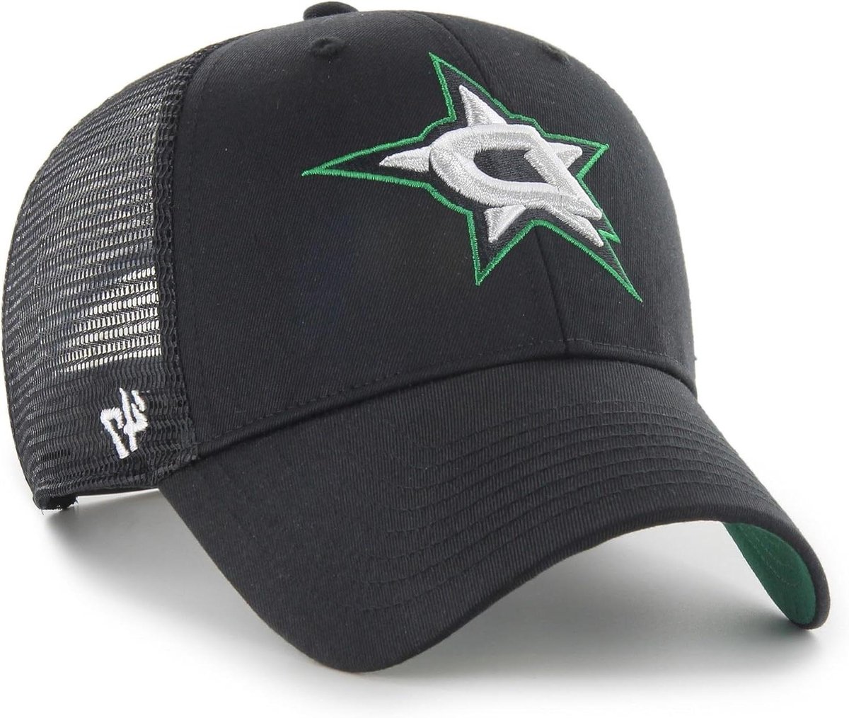 Truckerpet NHL - Honkbalpet ijshockey - Sportfanshop bezoeken - Verstelbaar gebogen vizier - Eén maat - Zwart