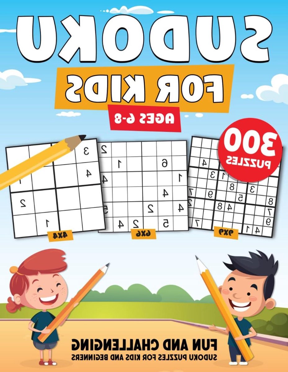 Sudoku Puzzelboek - Hersenkrakers Kinderen - Logisch Denken Trainen - 300 Puzzels Diverse Grids - 27.94 x 21.59 cm