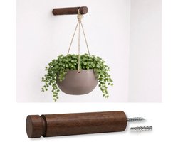 Hoya living - Plantenhaak - Walnoot hout ø24mm - Plantenhang