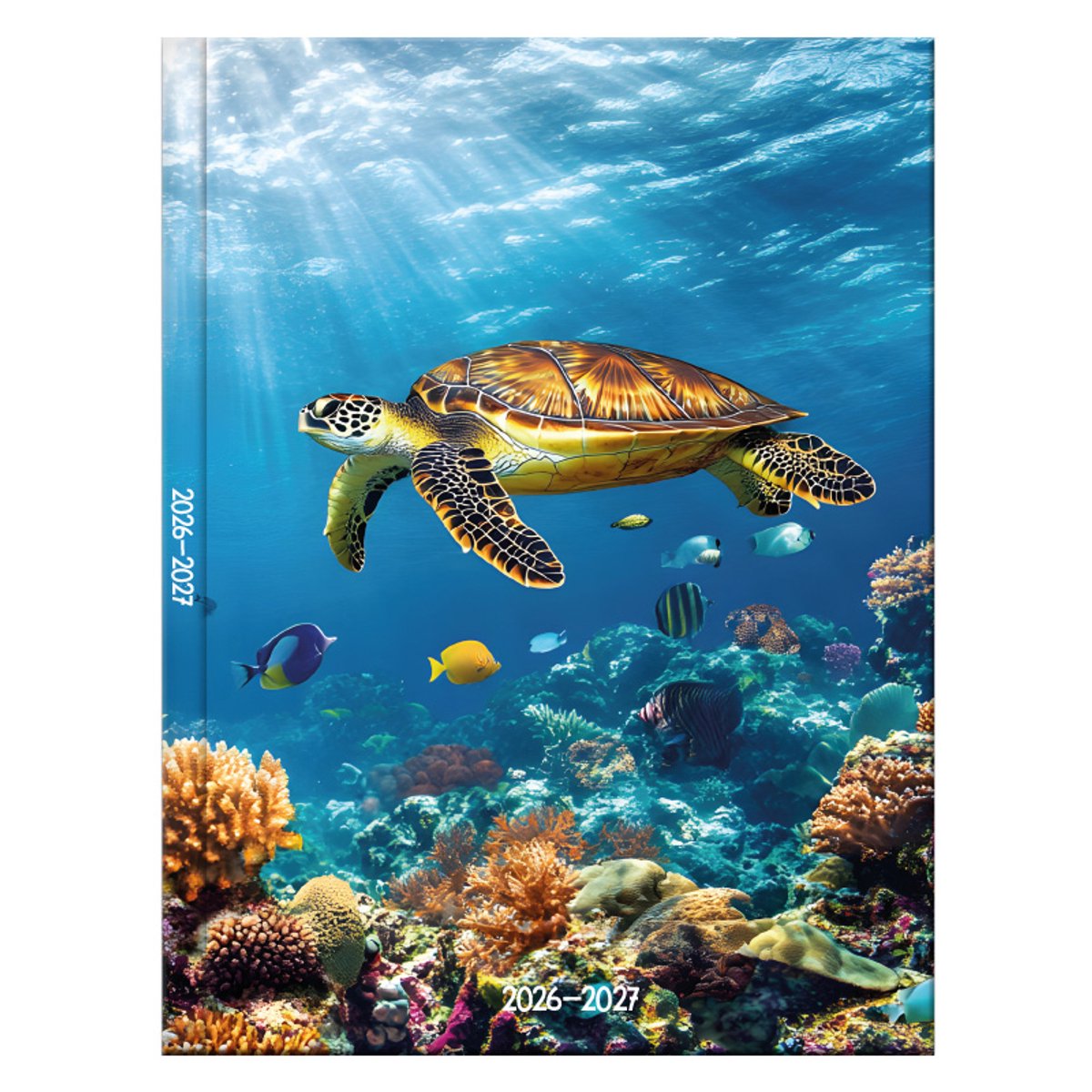SOHO Agenda - A5 Formaat - 21x14,5cm - Jaar 26/27 - 12 maanden - Augustus t/m Juli - 1 week op 2 pagina's - Harde kaft - Met leeslint - Seaworld