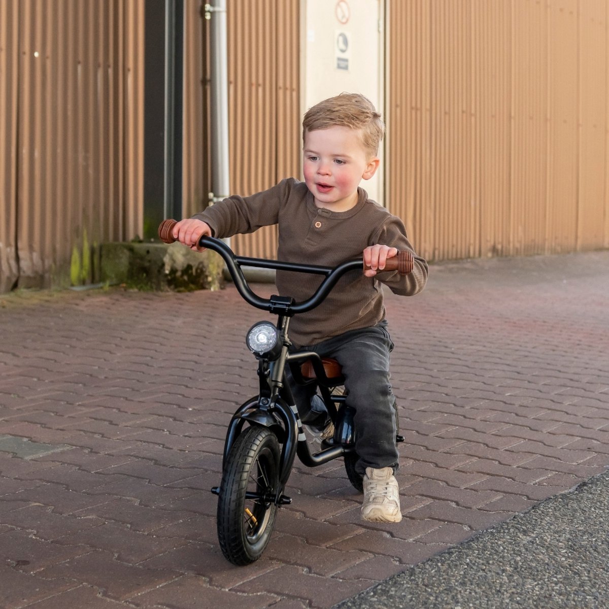 Bandits & Angels Loopfiets Fatbike Zwart vanaf 2 Jaar voor Jongens en Meisjes thumbnail 3