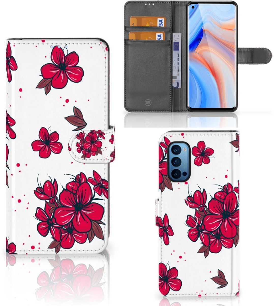 OPPO Reno 4 Pro 5G Hoesje Blossom Red