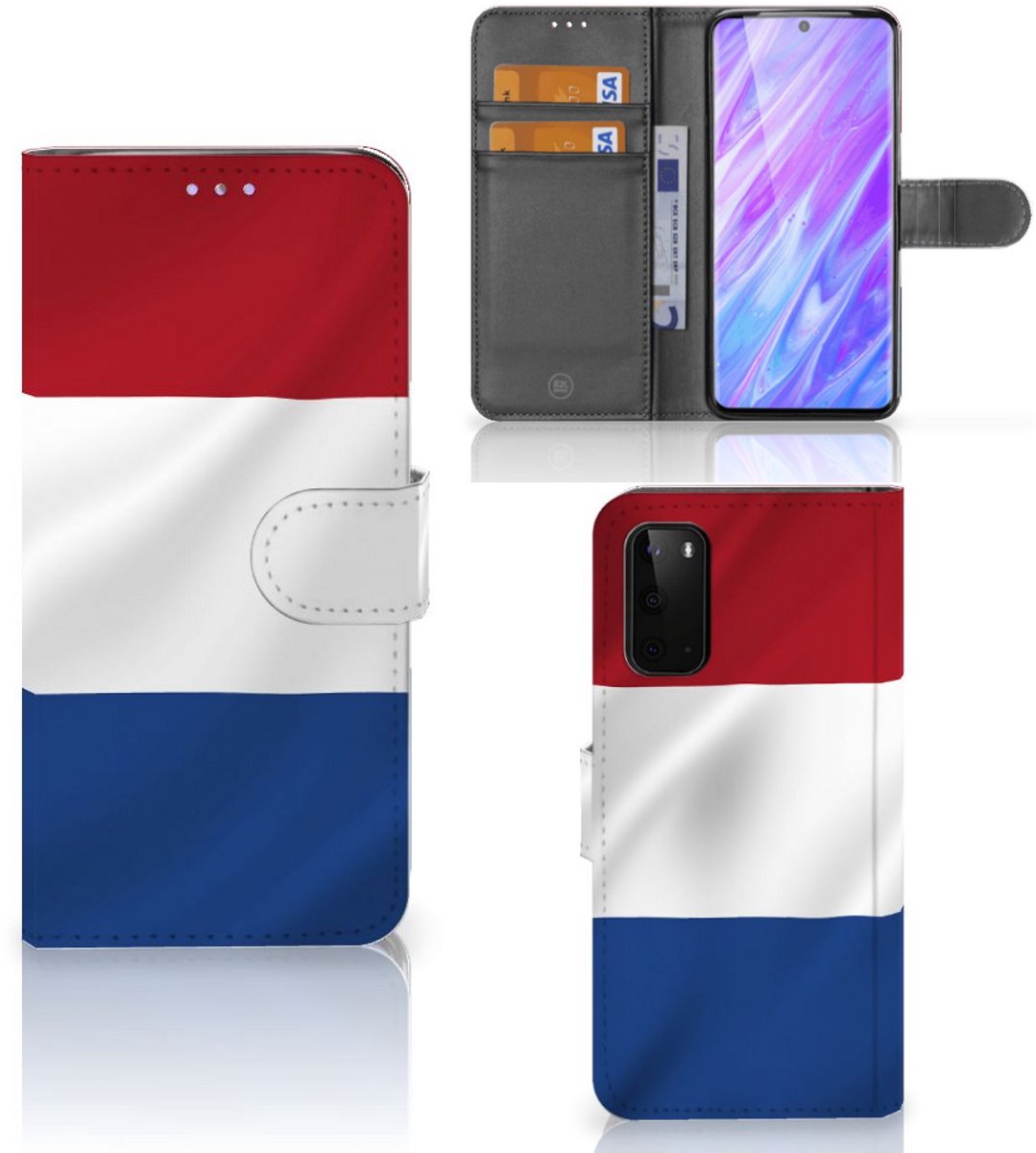 Boekhoesje voor Samsung Galaxy S20 Bookstyle Case Nederlandse Vlag