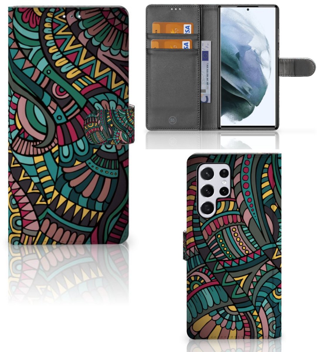 Samsung Galaxy S22 Ultra Telefoon Hoesje Aztec