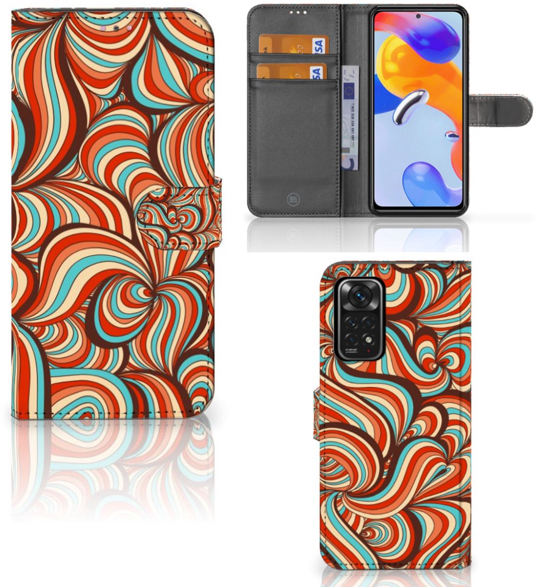 Boekhoesje voor Xiaomi Redmi Note 11 Pro 5G/4G Hoesje Retro