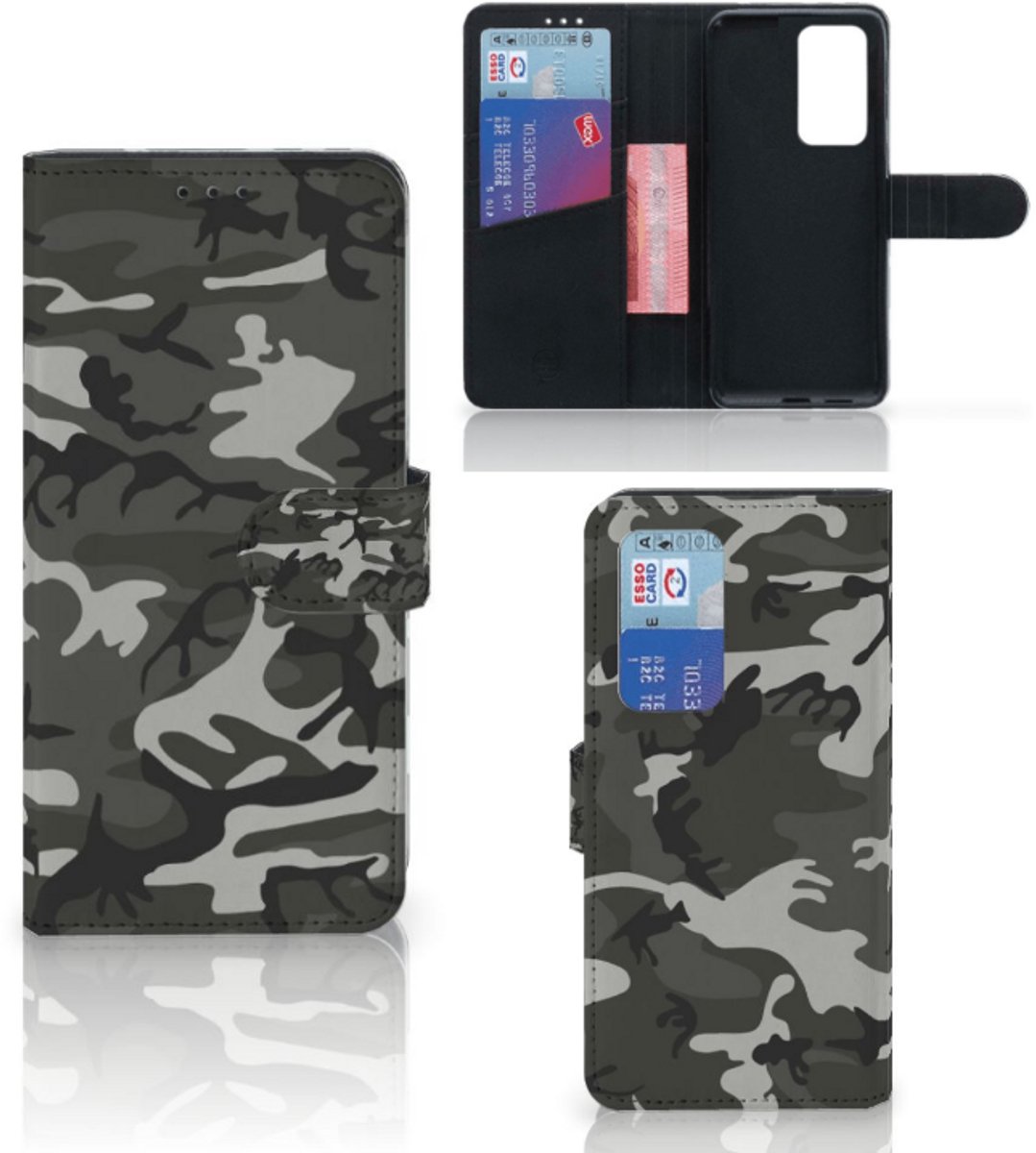 Huawei P40 Pro Telefoon Hoesje Army Light