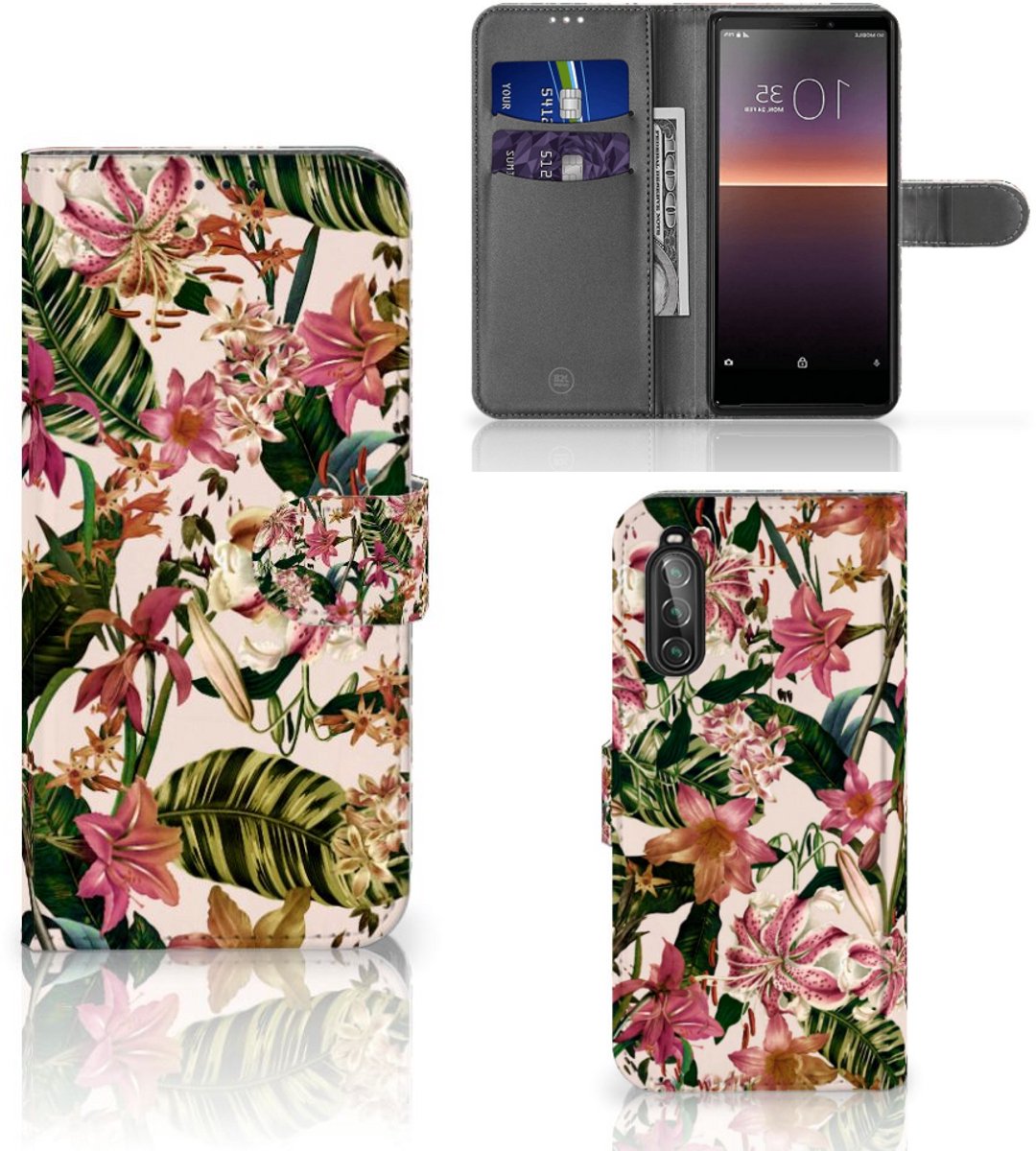 Sony Xperia 10 II Hoesje Flowers