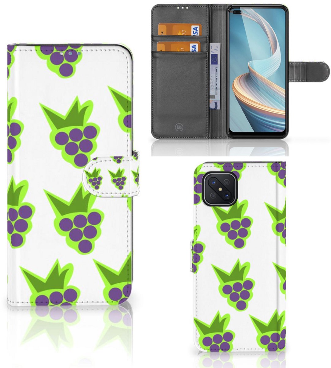 OPPO Reno4 Z Book Cover Druiven