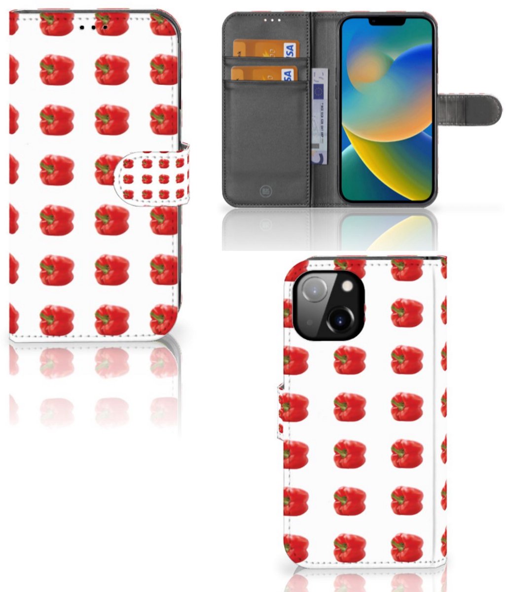 Apple iPhone 14 Book Cover Paprika Red