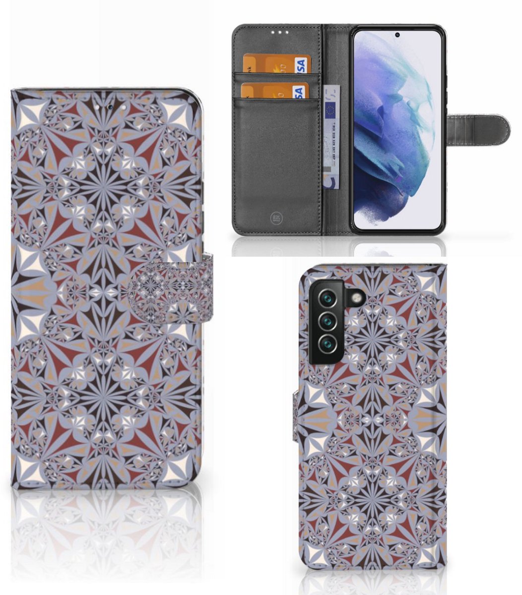 Samsung Galaxy S22 Plus Bookcase Flower Tiles