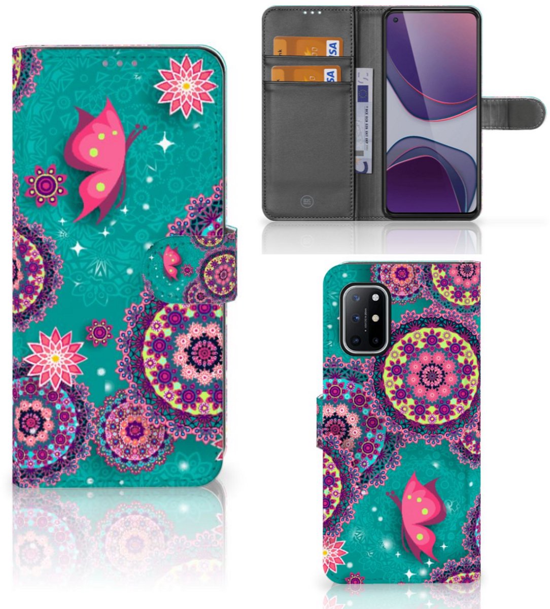 OnePlus 8T Hoesje Cirkels en Vlinders