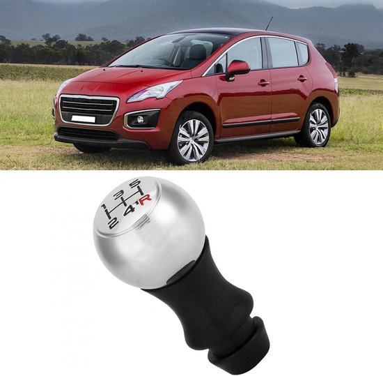 Pookknop 5 Versnellingen - Schakelhendel Knop - Auto Rijden Verbeteren - Aluminium ABS Materiaal - 175 Gram - Rood — afbeelding 2