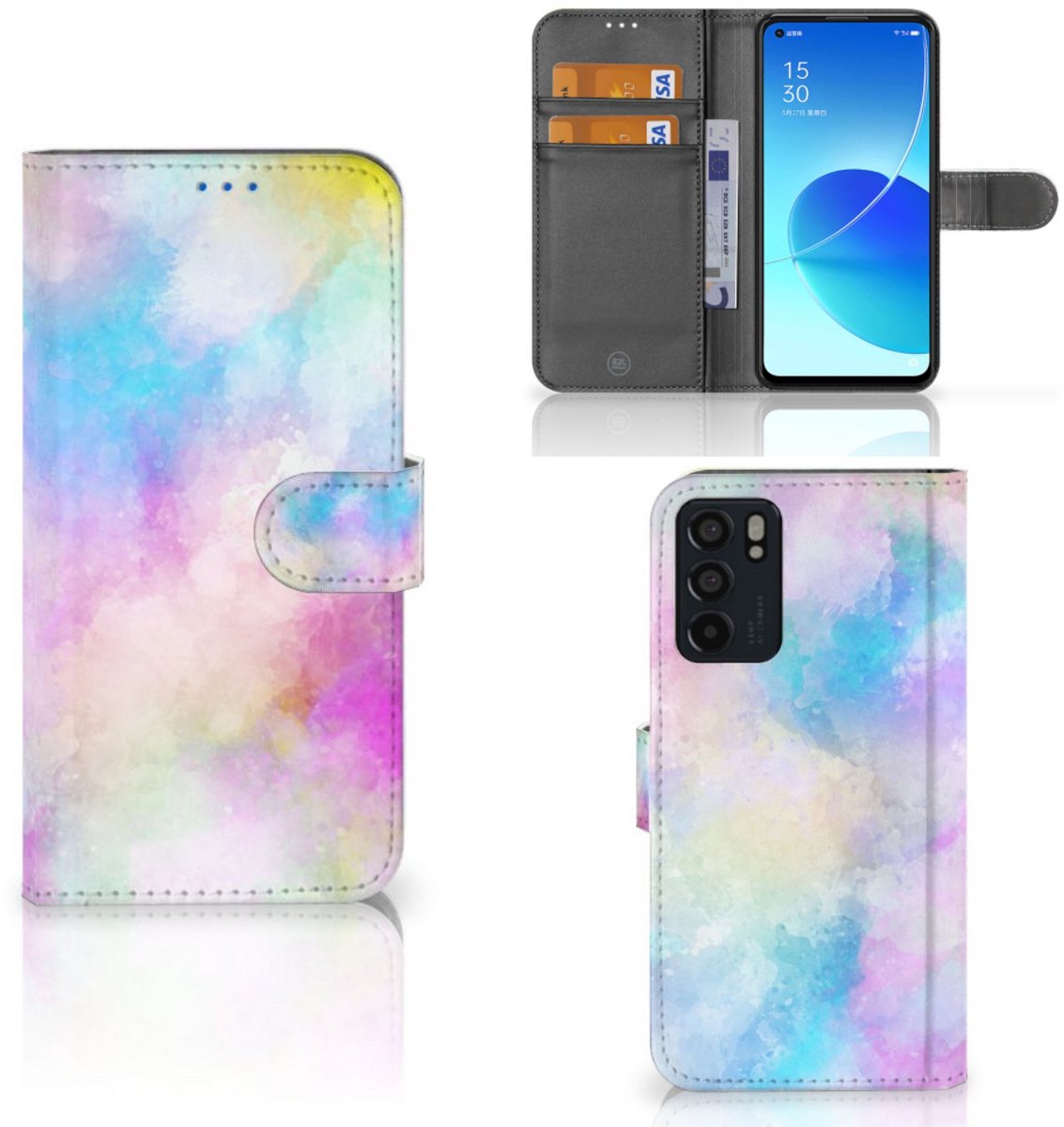 Hoesje OPPO Reno6 5G Watercolor Light