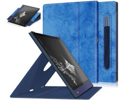 Hoes voor Onyx BOOX Note Air 2 10,3 inch beschermhoes met automatische slaap/wake-functie, donkerblauw