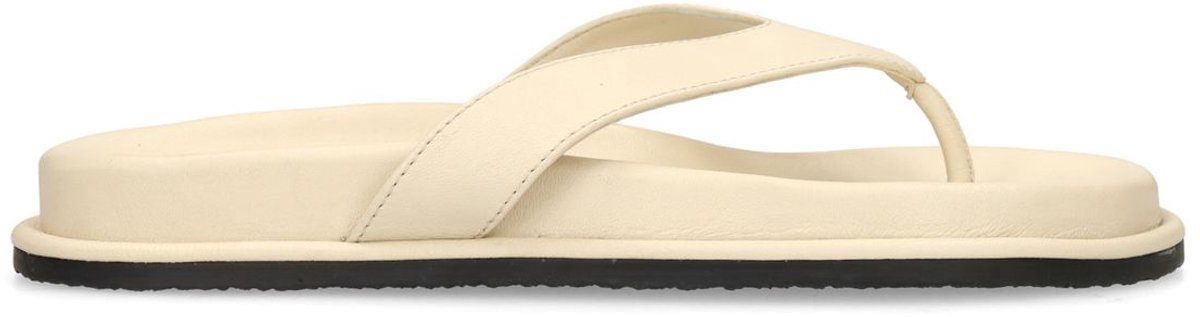 Sacha - Dames - Off white leren slippers - Maat 39
