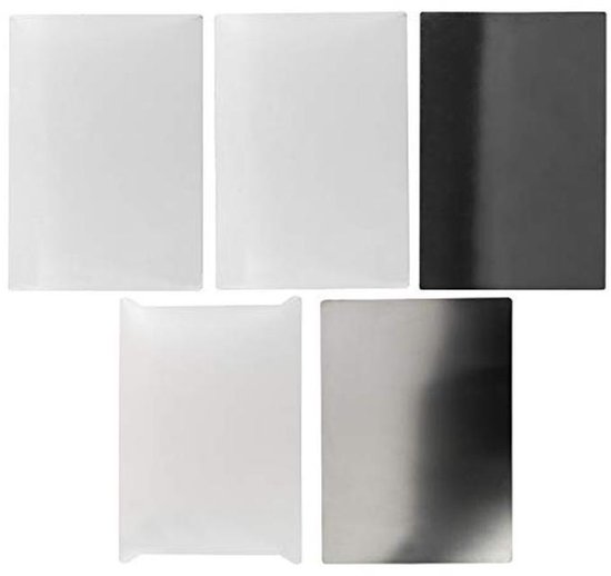 Vervangende Platen - Stansmachine Onderdelen - Papier Bewerken - Set van 5 Delen - 21 x 30.5 cm - Transparant — afbeelding 2