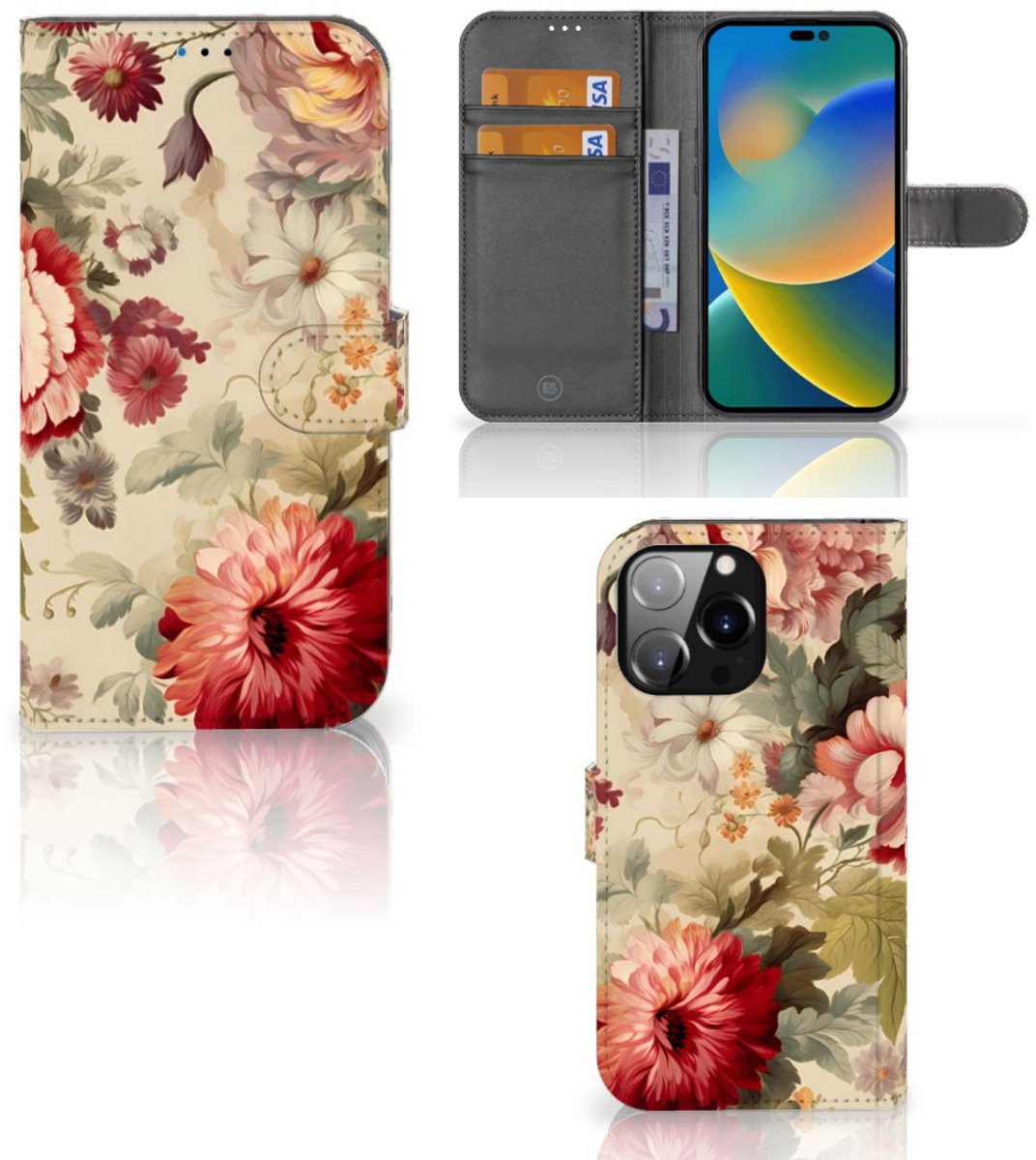 Hoesje voor iPhone 14 Pro Max Bloemen