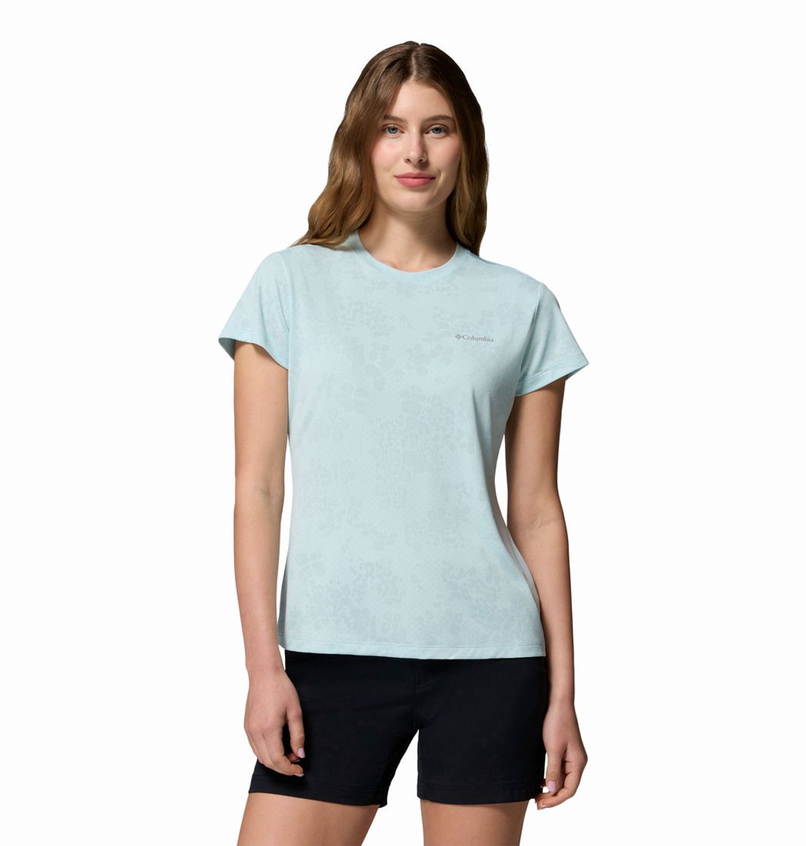 Columbia Bluebird Canyon II SS Crew – Outdoor Kleding Fleeces en Truien T-Shirt Blauw