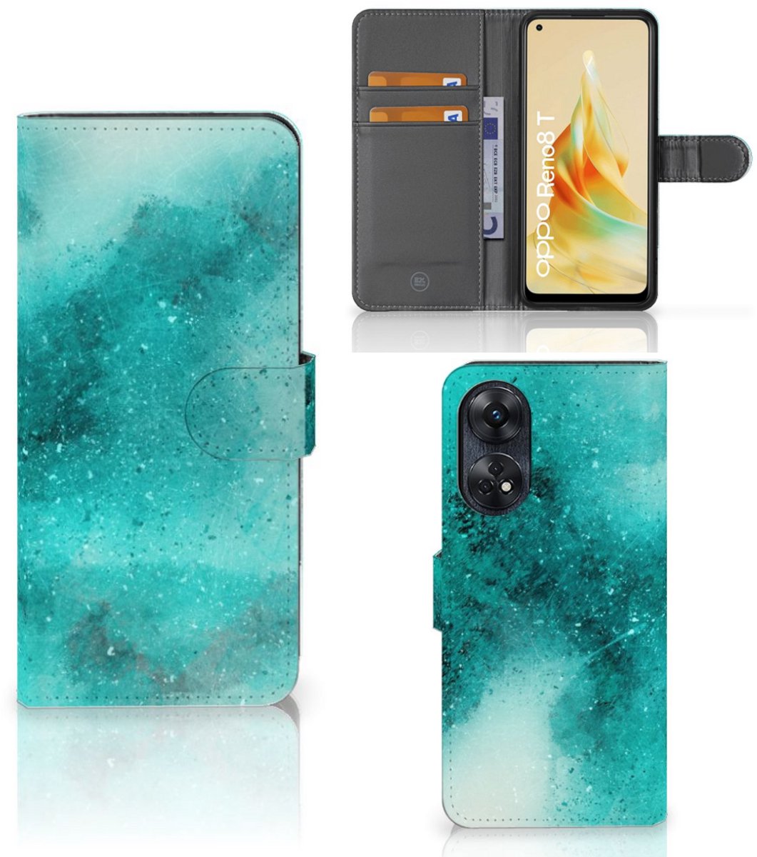 Hoesje OPPO Reno8 T 4G Painting Blue