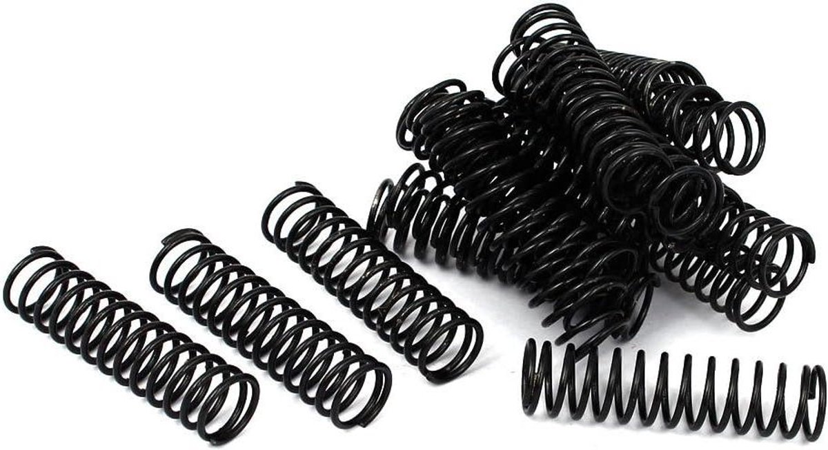 Compressieveren - Drukveren - Industrieel Gebruik - Roestbestendige Afwerking - 12mm x 45mm - Zwart