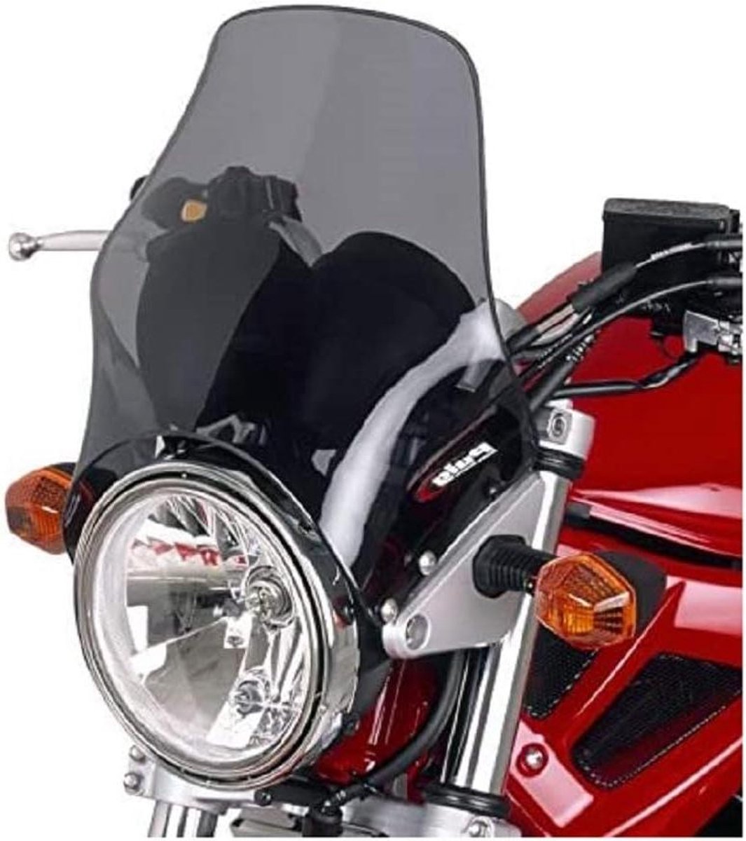 Motorruit Naked Bandit - Windscherm Deflector - Motor Beschermen - Voertuigspecifieke Pasvorm - 53x40x16 cm - Transparant/rookgrijs