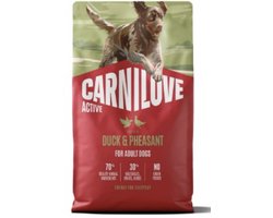 Carnilove Active Dog Dry Made with Duck & Pheasant for Adult All Breeds 4 kg